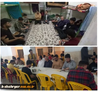 بازدید مهندس مانی قنبری از خوابگاه دانشجویی دانشکده ملی مهارت کشاورزی شهریار