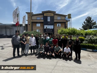 بازدید دانشجویان رشته صنایع غذایی آموزشکده ملی مهارت کشاورزی شهریار از شرکت رضوان شکلات (باراکا)