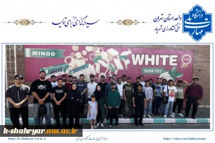 بازدید دانشجویان رشته صنایع غذایی آموزشکده ملی مهارت کشاورزی شهریار از شرکت مینو 4
