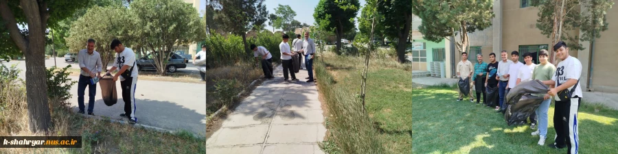 پاک سازی فضای آموزشکده به همت دانشجویان و کارکنان آموزشکده ملی مهارت کشاورزی شهریار 5