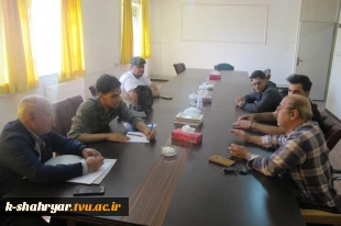 برگزاری جلسه هم اندیشی مدیران، سرپرستان تیم های شرکت کننده در مسابقات فوتبال چمنی دانشکده صفادشت(کشاورزی-تربیت بدنی)  3