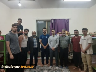 بازدید و نشست صمیمانه جناب آقای مهندس قنبری ریاست محترم دانشکده صفادشت(کشاورزی-تربیت بدنی) از خوابگاه دانشجویی شهید سلیمانی 3