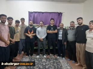 بازدید و نشست صمیمانه جناب آقای مهندس قنبری ریاست محترم دانشکده صفادشت(کشاورزی-تربیت بدنی) از خوابگاه دانشجویی شهید سلیمانی 2