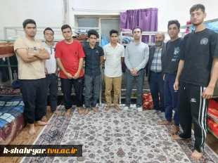 بازدید و نشست صمیمانه جناب آقای مهندس قنبری ریاست محترم دانشکده صفادشت(کشاورزی-تربیت بدنی) از خوابگاه دانشجویی شهید سلیمانی 5