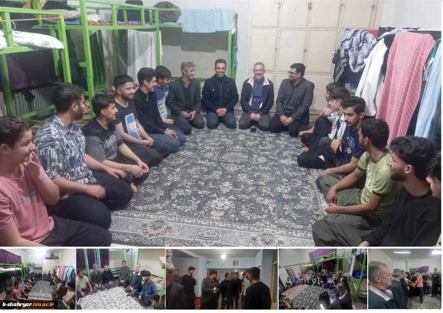 نشست صمیمانه جناب آقای مهندس قنبری ریاست و مسئولین محترم دانشکده صفادشت (کشاورزی-تربیت بدنی) از خوابگاه دانشجویی شهید سلیمانی به مناسبت روز دانشجو 2