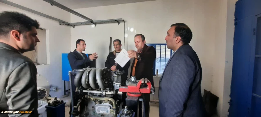 بازدید جناب آقای دکتر کلباسی معاون محترم آموزشی دانشگاه ملی مهارت و هیات همراه از دانشکده ملی مهارت صفادشت (کشاورزی-تربیت بدنی)  2