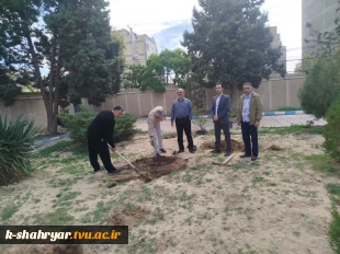 کاشت نهال به یاد شهدای جنگ رمضان در دانشکده صفادشت (کشاورزی ـ تربیت‌بدنی) 12