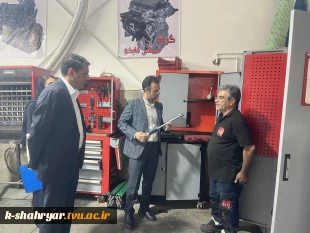 بازدید جناب آقای مهندس قنبری ریاست محترم دانشکده ملی مهارت صفادشت از گروه صنعتی لیفتراک فابکو 3